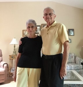 Ed and Fran Garguila wearing the "bumble bee outfit." (Credit: Anthony Garguila)