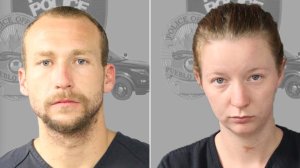 Joshua Robertson and Brittany Humphrey are shown in photos released by the Pueblo Police Department after their arrest Aug. 25, 2016.