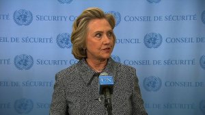 Former secretary of State Hillary Clinton said on Tuesday, March 10, 2015 she used a private domain for her official work during her time at the State Department out of "convenience," but admitted in retrospect "it would have been better" to use multiple emails. (Credit: UNTV)