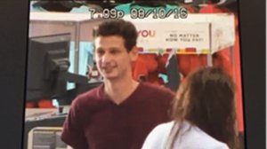 The alleged thief using a 73-year-old's stolen credit card at Kohl's in Yorba Linda on Aug. 11, 2016. (Credit: Santa Ana Police Department)