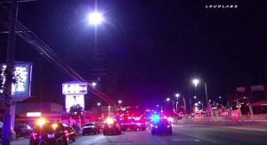 Two men were killed and two others were injured in a shooting at a Canoga Park strip club on Aug. 20, 2016. (Credit: Loudlabs)