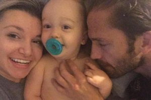 Liam Mikael Kowal is seen with his family in a photo posted to a GoFundMe page. 