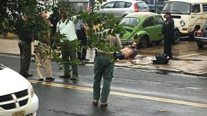 Ahmad Khan Rahami is taken into custody after a police shootout in New Jersey on Sept. 19, 2016. (Credit: Law enforcement source via WPIX) 