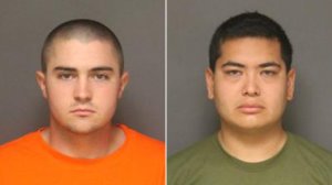 Josh Acosta, left, and Frank Felix are shown in booking photos released Sept. 25, 2016, by the Fullerton Police Department.