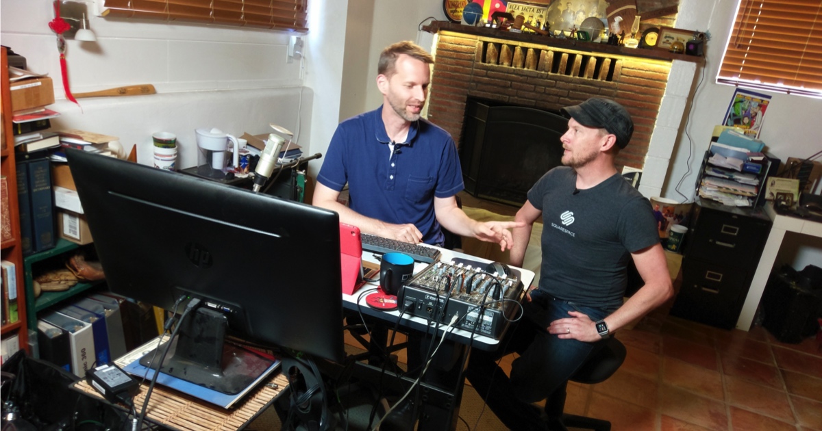 Podcasting personalities Tom Merritt and Brian Brushwood