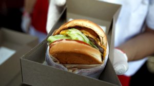 An In-N-Out burger is seen in a file photo. (Credit: Tommaso Boddi/ Getty Images for John Varvatos)
