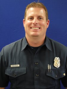 Fire Engineer Ryan Osler is seen in a photo released by the Ventura County Fire Department. 