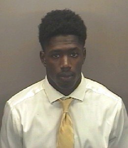 UNC football player Allen Artis is shown in a booking photo in 2016. (Credit: CNN)