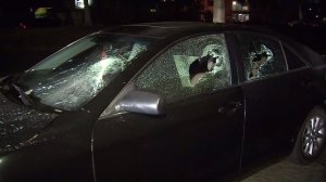 A man was in custody after several vehicles were damaged in Del Rey on Sept. 21, 2016. (Credit: KTLA)