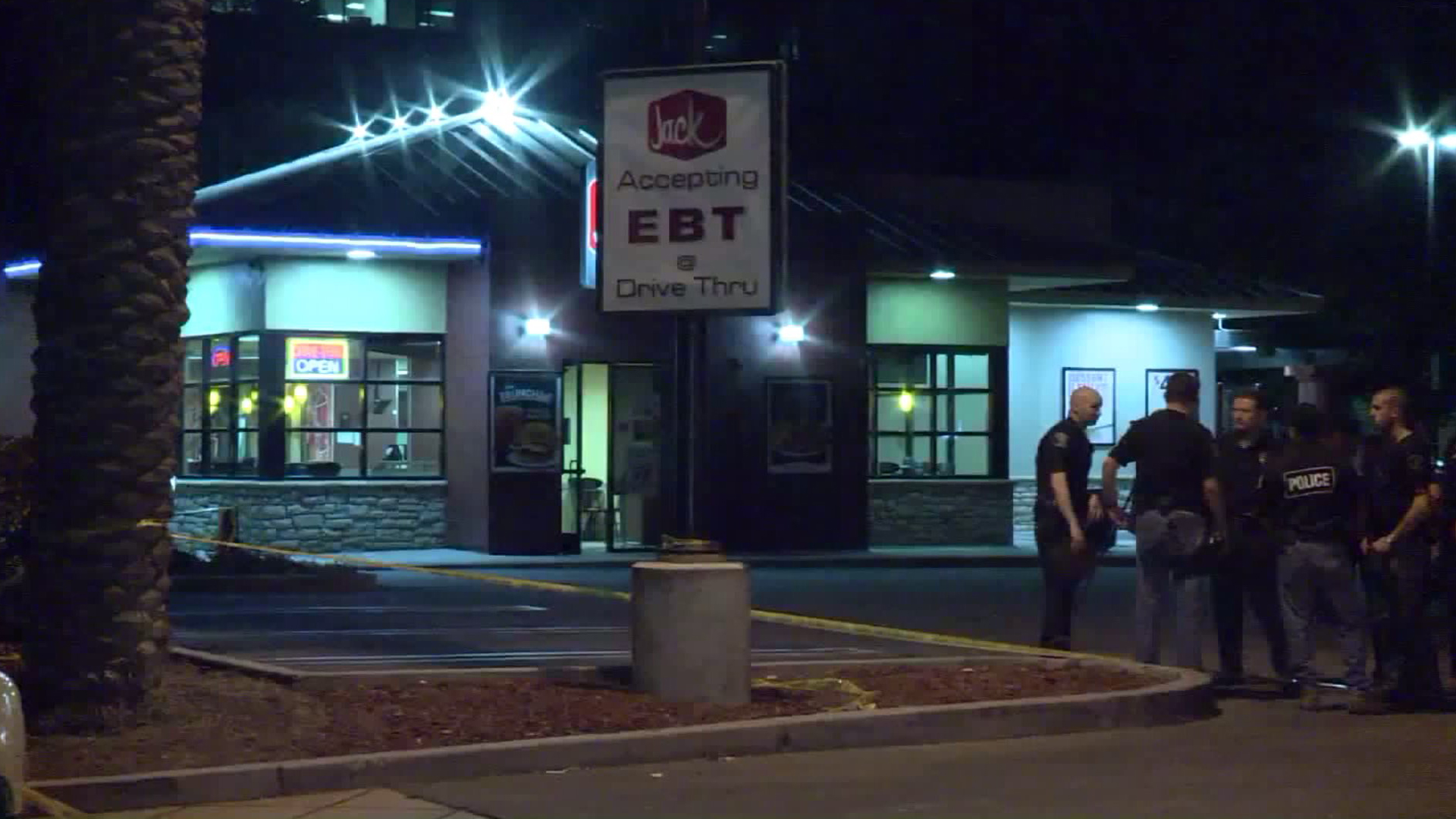 An employee at the Jack in the Box in El Monte was fatally shot on Oct. 21, 2016. (Credit: KTLA)