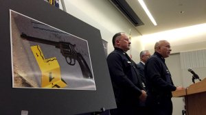 Los Angeles police say Jesse Romero carried this gun before he was fatally shot by police in August. (Credit:Bryan Chan / Los Angeles Times)