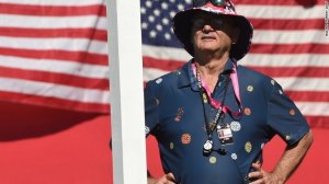 Bill Murray wearing the Cinderella Story polo shirt. (Credit: CNN)