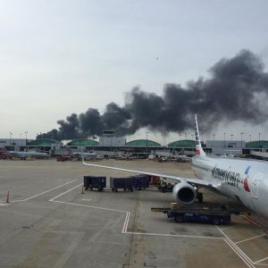 A runway at O'Hare International Airport in Chicago was closed Friday, Oct. 28, 2016 due to a disabled aircraft, the Federal Aviation Administration said in a tweet. (Credit: Brian Pailes/CNN iReport)