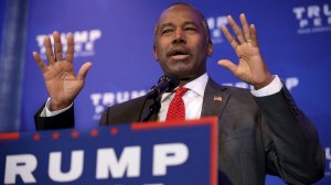 Ben Carson delivers remarks during a Trump campaign event at the DoubleTree by Hilton November 1, 2016 in Valley Forge, Pennsylvania. (Credit: Chip Somodevilla/Getty Images)