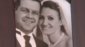 A couple who were the victims of a violent road rage incident are seen in a wedding photo shared with KTLA on Nov. 9, 2016.