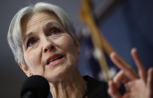 Green Party presidential nominee Jill Stein answers questions during a press conference at the National Press Club August 23, 2016 in Washington, DC. (Credit: Win McNamee/Getty Images)