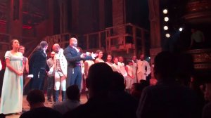 The cast of Hamilton had a message for Vice President-elect Mike Pence who was in the audience on Nov. 18, 2016. 