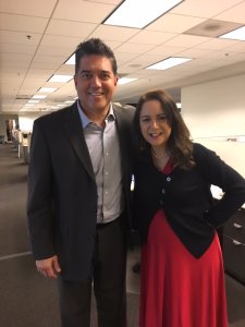 Frank Buckley appears alongside Lisa Napoli.