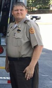 Peach County Coroner Kerry Rooks identified Peach County Sheriff Deputy Patrick Sondron, 41, as the officer who died of a gunshot wound on Sunday, November 6, 2016. (Credit: Peach County Sheriff's Office)