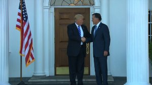 Mitt Romney arrives for meeting with President-elect Donald Trump on Nov. 19, 2016. (Credit: Pool)