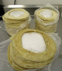 Close to three pounds of meth was found hidden in tortillas at a U.S. border crossing on Oct. 28, 2016. (Credit: U.S. Customs and Border Protection)