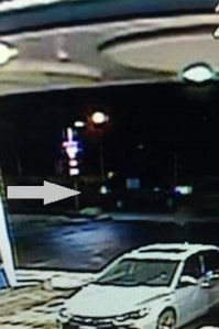 The SUV sought in a robbery and attempted sexual assault case is seen in this image provided by the Riverside Police Department.