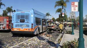 The Anaheim Police Department tweeted out this photo of the crash site.