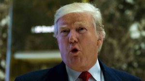 President-elect Donald Trump talks with the media at Trump Tower on December 6, 2016 in New York. (Credit: EDUARDO MUNOZ ALVAREZ/AFP/Getty Images)