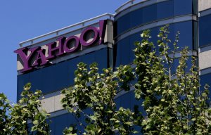 The exterior of Yahoo! corporate headquarters is seen May 16, 2006 in Santa Clara, California. (Credit: Justin Sullivan/Getty Images)