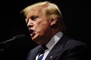 US President-elect Donald Trump speaks during the USA Thank You Tour December 9, 2016 in Grand Rapids, Michigan. (Credit: DON EMMERT/AFP/Getty Images)