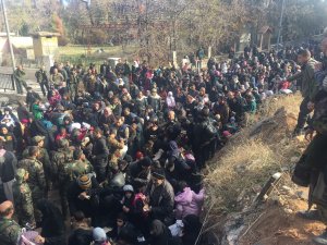 As the Syrian army continues to fight its way through the old city of Aleppo, the tide of those fleeing for their lives has become a raging flood, an avalanche. Picture: Maysaloon crossing this December 8th, 2016 where citizens are evacuating E. Aleppo. (Credit: CNN/ Fred Pleitgen)