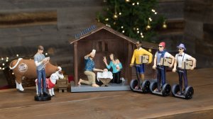 The Modern Nativity Set depicts a "hipster" version of the biblical scene of Jesus' birth. (Credit: Modern Nativity)