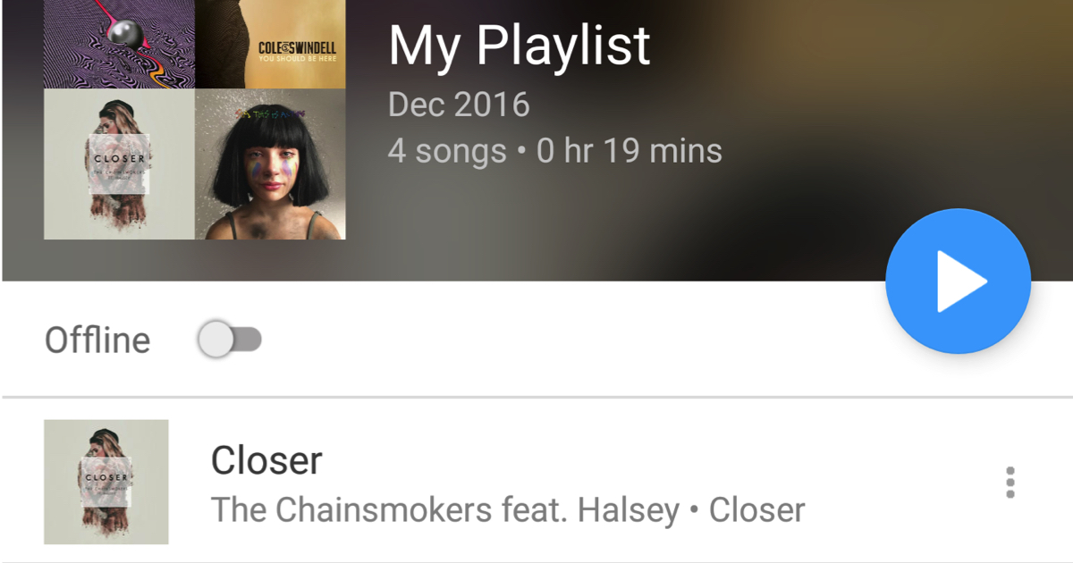 Save songs you love to listen to later.
