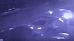 Video surveilence captured a car that crashed into several parked cars in South Los Angeles on Dec. 2, 2016. (Courtesy Victor Valencia) 