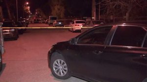 A man was shot and killed after allegedly pointing a gun at an officer in Azusa on Jan. 15, 2017. (Credit: KTLA)