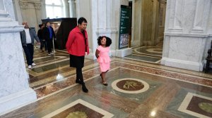 Librarian of Congress Carla Hayden posted this photo of her with Daliya Arana touring the Library of Congress on Jan. 11, 2017.