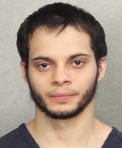 Esteban Santiago is shown in a booking photo released by the Brevard County Sheriff's Office.