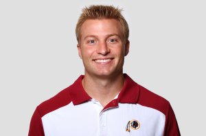 In this handout image provided by the NFL, Sean McVay of the Washington Redskins poses for his NFL headshot circa 2011 in Ashburn, Virginia. (Credit: NFL via Getty Images)