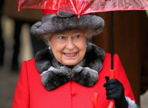 Queen Elizabeth II attends a Christmas Day church service at Sandringham on Dec. 25, 2015 in King's Lynn, England. (Credit: Chris Jackson/Getty Images)