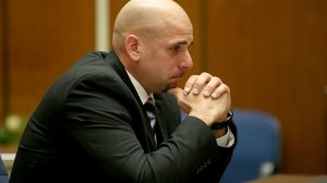 Raymond Lee Jennings sits through a court hearing earlier this month. (Credit: Luis Sinco / Los Angeles Times)