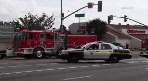 Authorities respond to an officer-involved shooting in Long Beach on Jan. 15, 2017. (Credit: OnScene.TV)