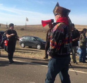 Protests at North Dakota Access Pipeline on October 27, 2016. (Credit: Morton County Sheriff's Dept.)
