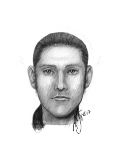 Riverside Police officials released this sketch of a man they believe attempted to kidnap a woman on Jan. 15, 2017.