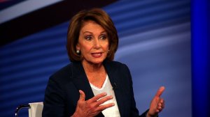 House Democratic Leader Nancy Pelosi speaks to CNN's Jake Tapper at a town hall on Jan.31, 2017. (Credit: CNN)