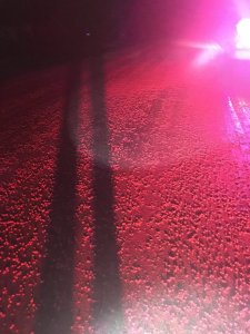 Hundreds of thousands of red skittles were spilled on a road in Wisconsin, the Dodge County Sheriff's Office said in a Facebook post on Jan. 18, 2017. 