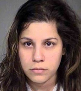 Andrea Portillo is seen in a booking photo obtained by KTRK and distributed by the CNN Wire.