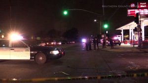Two men were fatally shot inside a car as they pulled out of a gas station in Compton on May 15, 2016. (Credit: Southern Counties News)