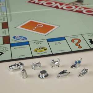 Monopoly's eight tokens before the January 2017 vote are shown in a photo provided by Hasbro Inc.