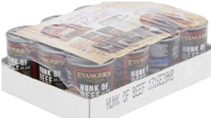 Cans of Hunk of Beef dog food are seen in this image provided by the U.S. Food and Drug Administration.