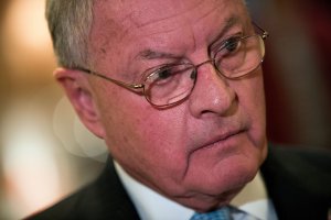 Retired Lt. Gen. Keith Kellogg, who advises Donald Trump on foreign policy and military issues, speaks to the media in the lobby at Trump Tower, Nov. 15, 2016, in New York City. (Credit: Drew Angerer/Getty Images)